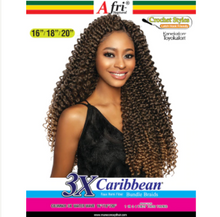 Load image into Gallery viewer, Mane Concept Afri Naptural Caribbean Crochet Braid 3x Water Wave 16&quot;/18&quot;/20&quot;
