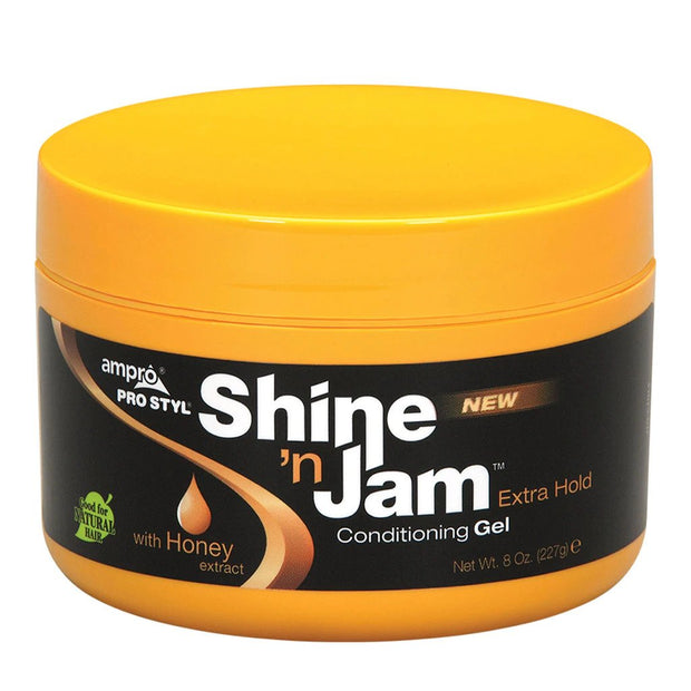 Ampro Shine' n JamConditioning Gel  Extra Hold 8 oz